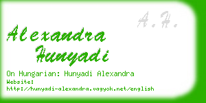 alexandra hunyadi business card